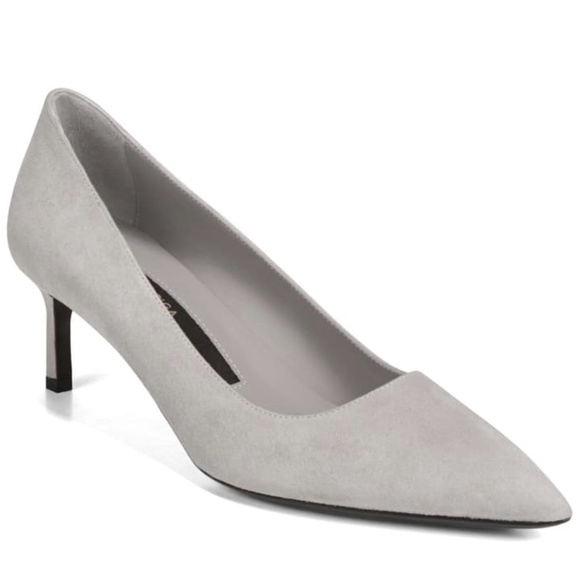 VIA SPIGA NIKOLE 55 LEATHER SUEDE GRAY PUMP HEELS - Picture 5 of 16